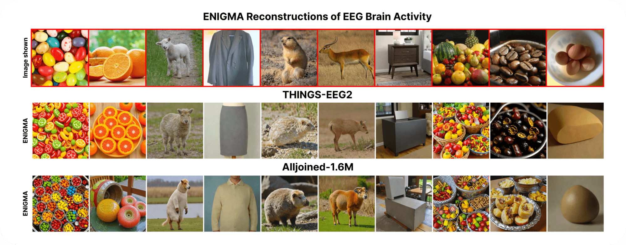 Figure comparing reconstructions from ENIGMA and ATM-S with different amounts of data collected from a user