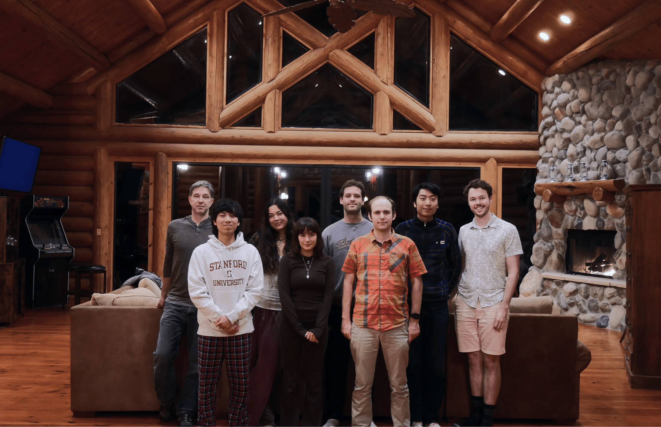 Team members gathered at retreat